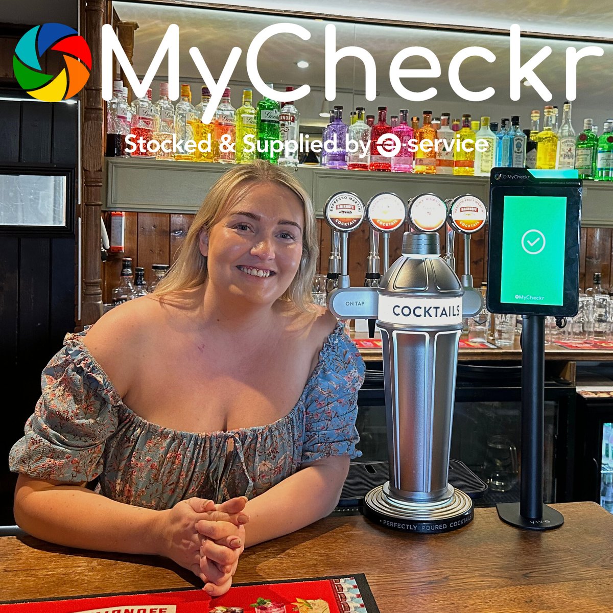 EServiceUK's tweet photo. Congrats to the winner of our MyCheckr raffle!! Lucy from @thepulhamcrown had her MyCheckr set up the other day. The team over at The Crown Inn can now serve customers with confidance knowing they have the best age verifaction kit on shift. 

#eservice #mycheckr #agerestricted https://t.co/3Z5NKpdJqz