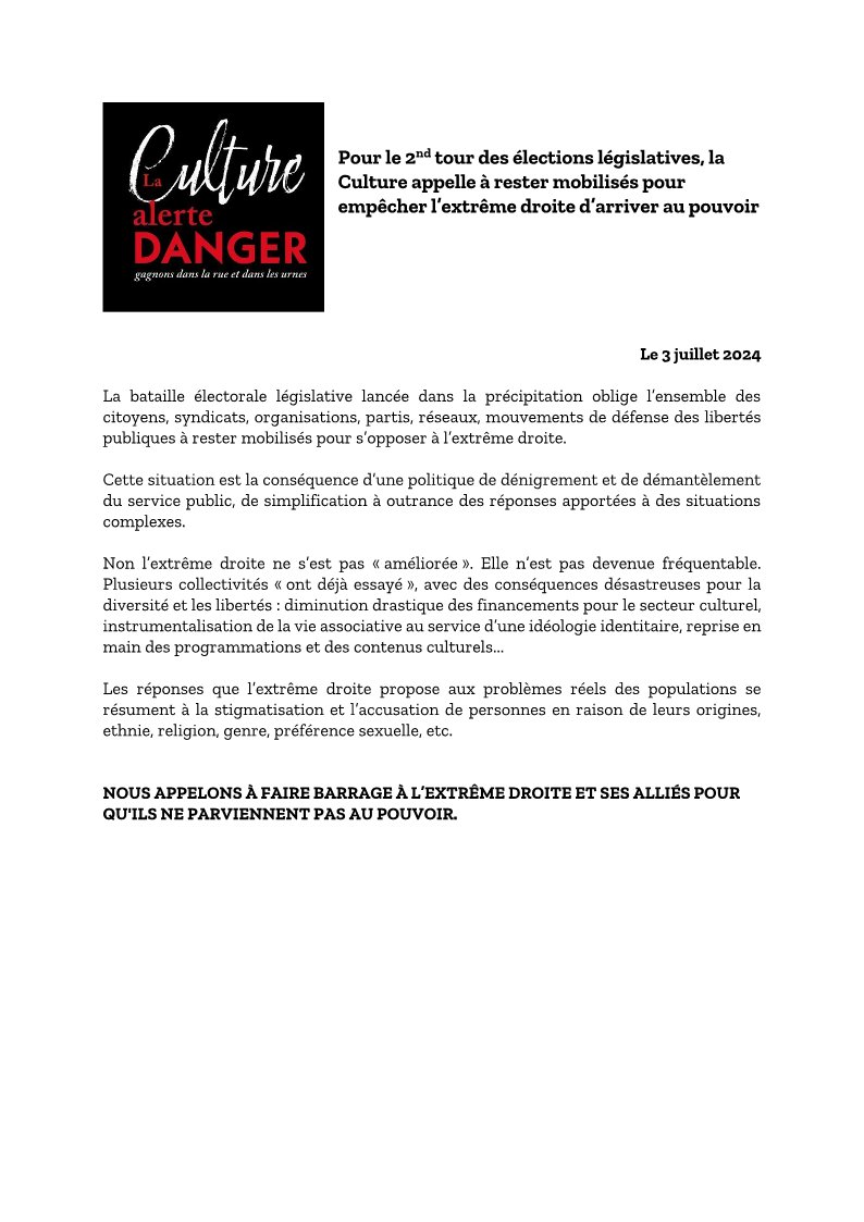 SNSP Syndicat National des scènes publiques tweet media