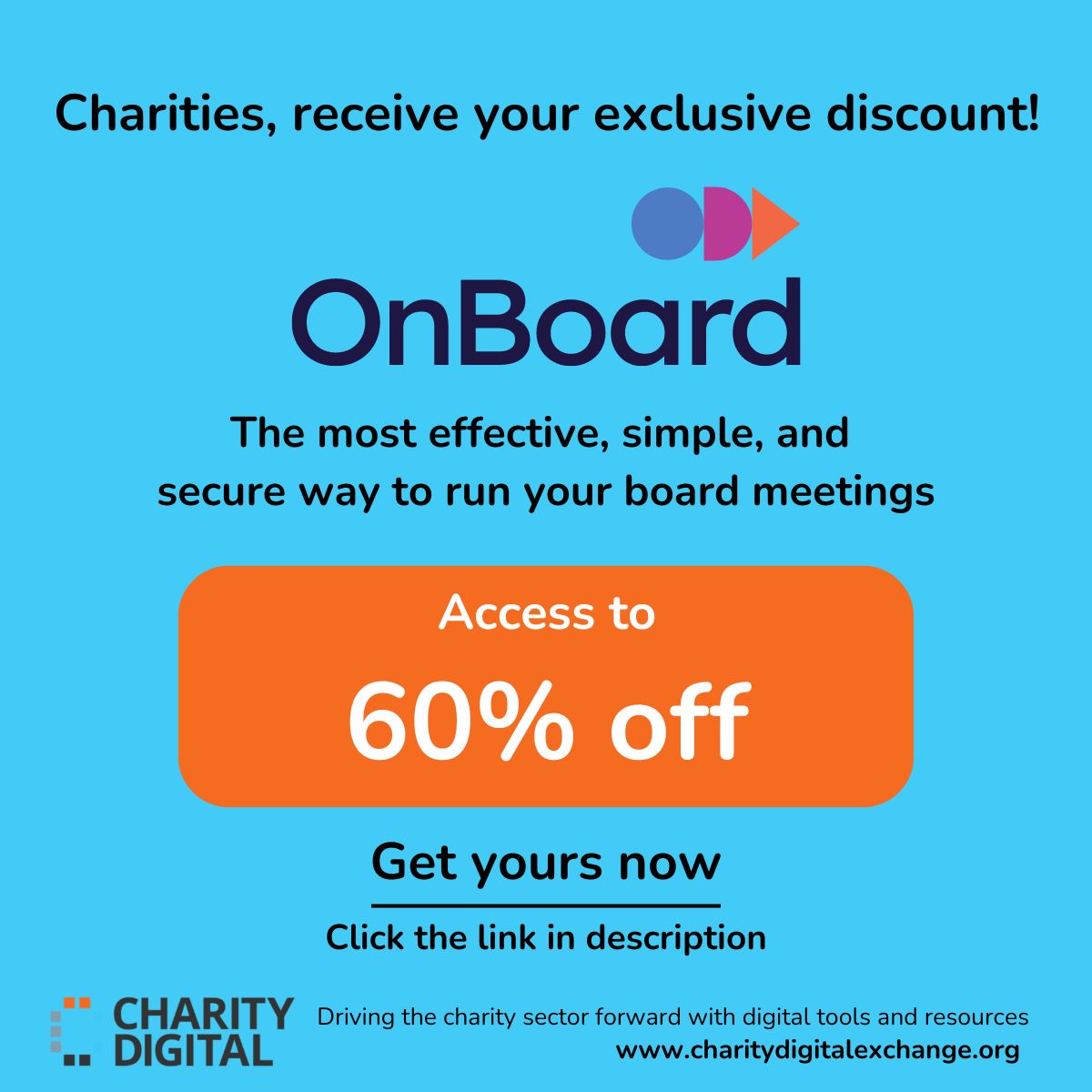 CharityDigiOrg's tweet image. OnBoard is the most trusted board portal solution for charities. 

Get yours here ⬇️
charitydigitalexchange.org/content/onboar…

#CharityDigital #Onboard #DiscountedTech