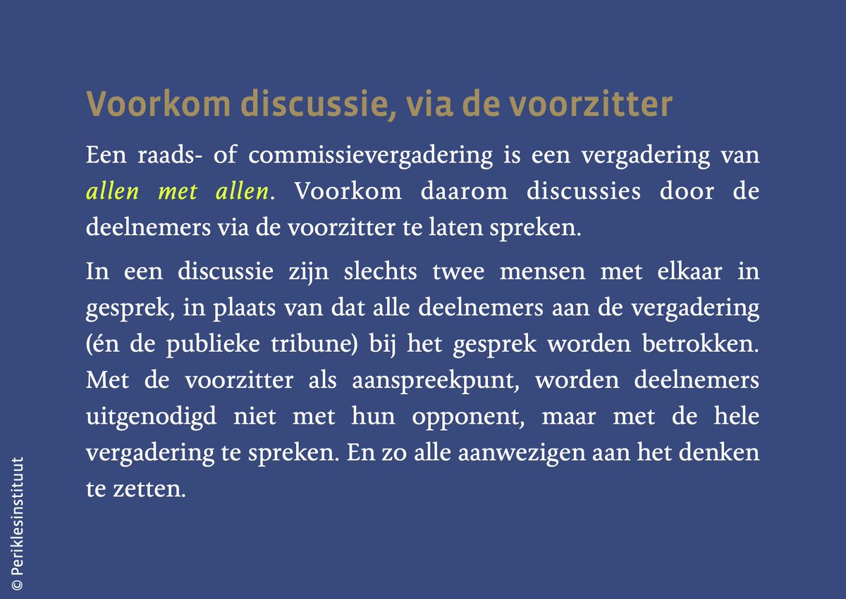 Dit kaartje reiken we uit bij onze voorzitterstrainingen. Dit is de achterzijde.