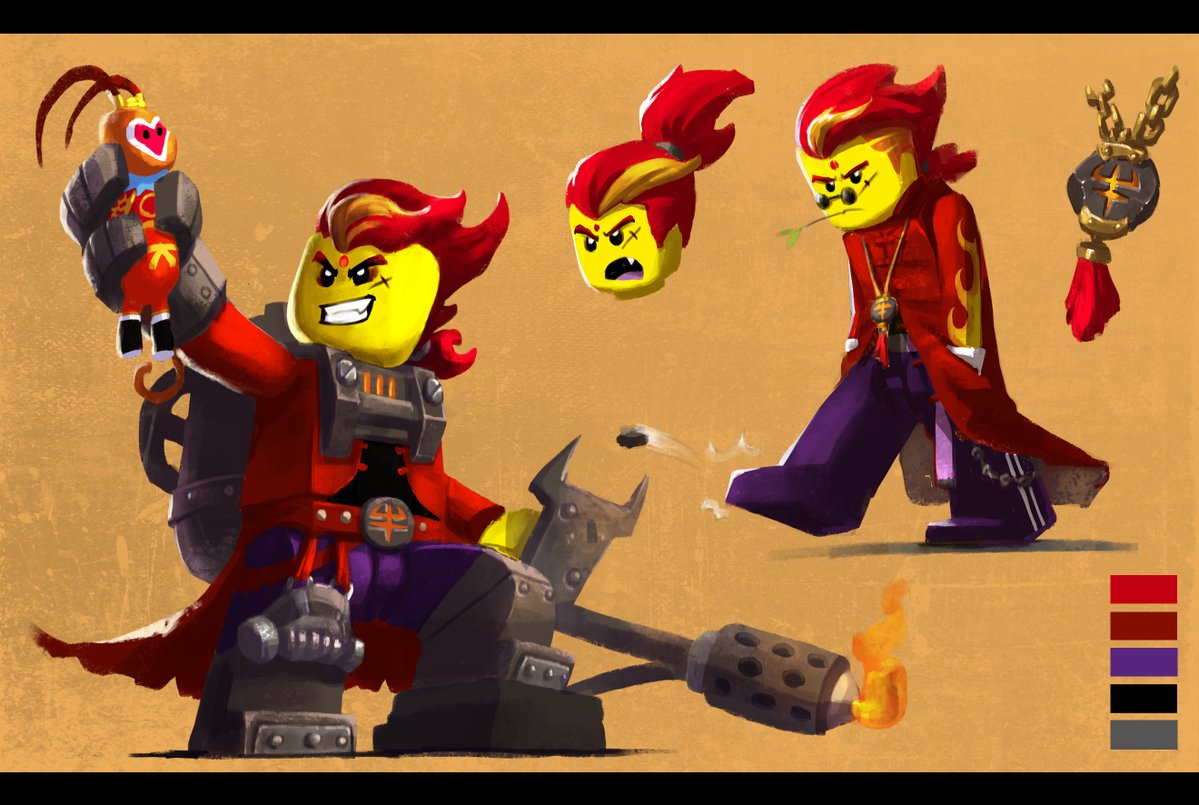 Red son first concept. With famously feared parents, as the controller of SamadhiFire, and the future of the baddies in JTTW, he is actually a rebellious boy under all kinds of pressure. He  contradicts parents, wants to prove himself but also cares about his family and friends.