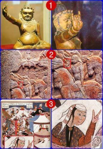 hermes_z's tweet photo. @NancyFaeser The Bozkurt is a pre-Islamic sign, popularized again in Türkiye after the visit of Maria Marunoviç, a Christian Turk (Gagauz) in 1984. The Idealist Homes were purged of their far rightist members roughly at the same time (1985). https://t.co/6eO0VnJJof