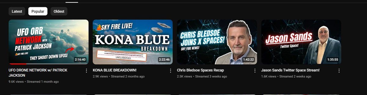 PatrickQJackson's tweet photo. My interviews with @SkyFireNews and @JonMajerowski are the most popular live streams on their channels.
do check them out!
#ufox #uap #uaptwitter #ufotwitter https://t.co/6NDBtm5eDu