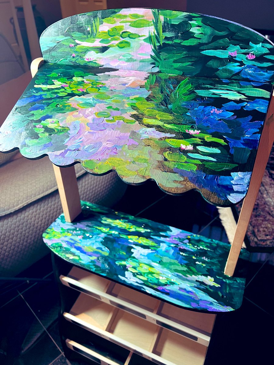 GM ✨

More painting on my kids’ toys, inspired by Monet’s water lilies.