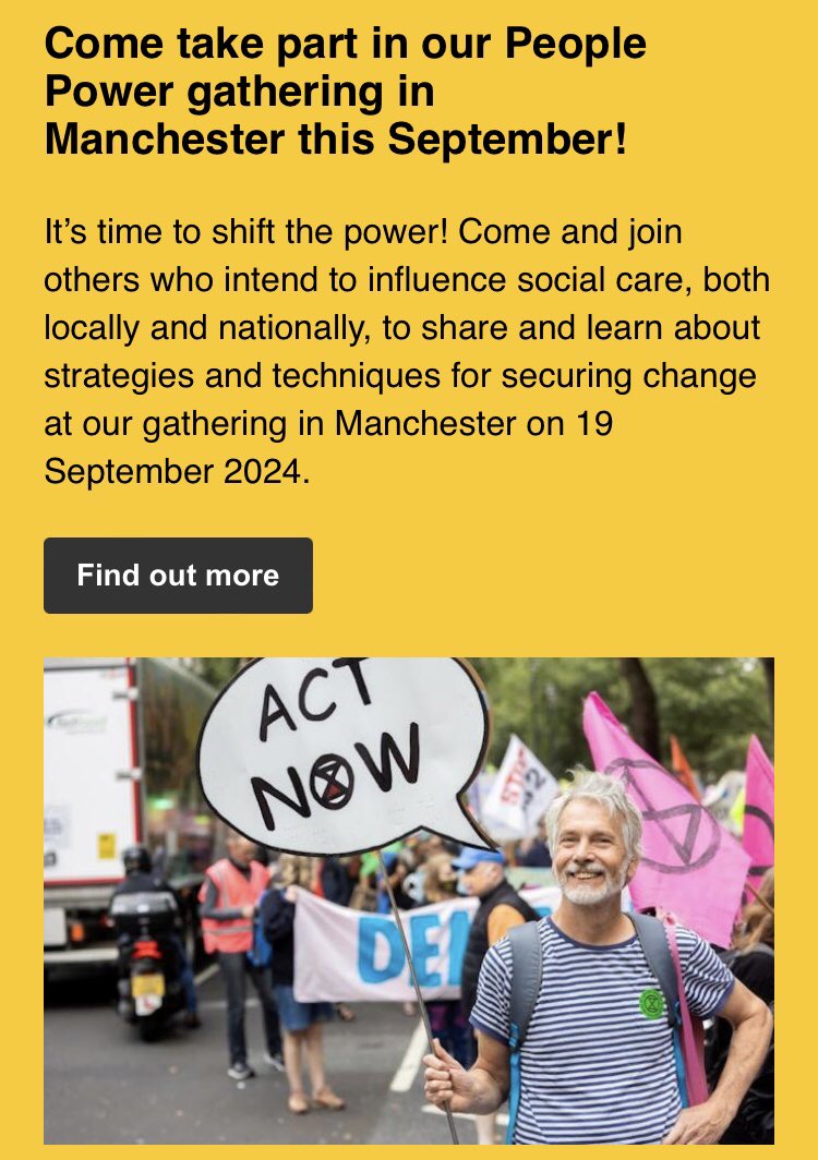 We are gathering again! Come and join us in Manchester on September 19th to build People Power (&amp; have fun &amp; charge your batteries ❤️)

socialcarefuture.org.uk/wp-content/upl…