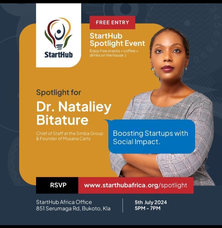 Desire (@simondesire3) on Twitter photo Who is joining me this Friday 5th July from 5pm to 7pm ☕ with Dr.Nataliey
<a href="/drtalieybita/">Nataliey Bitature</a>
<a href="/StartHubAfrica/">StartHub Africa</a>
<a href="/the_calcut/">Calcut App</a>
<a href="/knowit_app/">KnowIt App</a>
<a href="/xephas_official/">xephas</a>
#innovate
Venue: StartHub Africa Bukoto Who is joining me this Friday 5th July from 5pm to 7pm ☕ with Dr.Nataliey
<a href="/drtalieybita/">Nataliey Bitature</a>
<a href="/StartHubAfrica/">StartHub Africa</a>
<a href="/the_calcut/">Calcut App</a>
<a href="/knowit_app/">KnowIt App</a>
<a href="/xephas_official/">xephas</a>
#innovate
Venue: StartHub Africa Bukoto