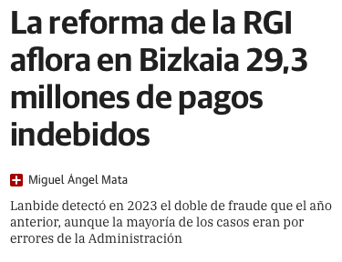 Lo que insinúa el titular, lo que cuenta el subtitular.... Se puede considerar de fraude un error de la administración? 🧐