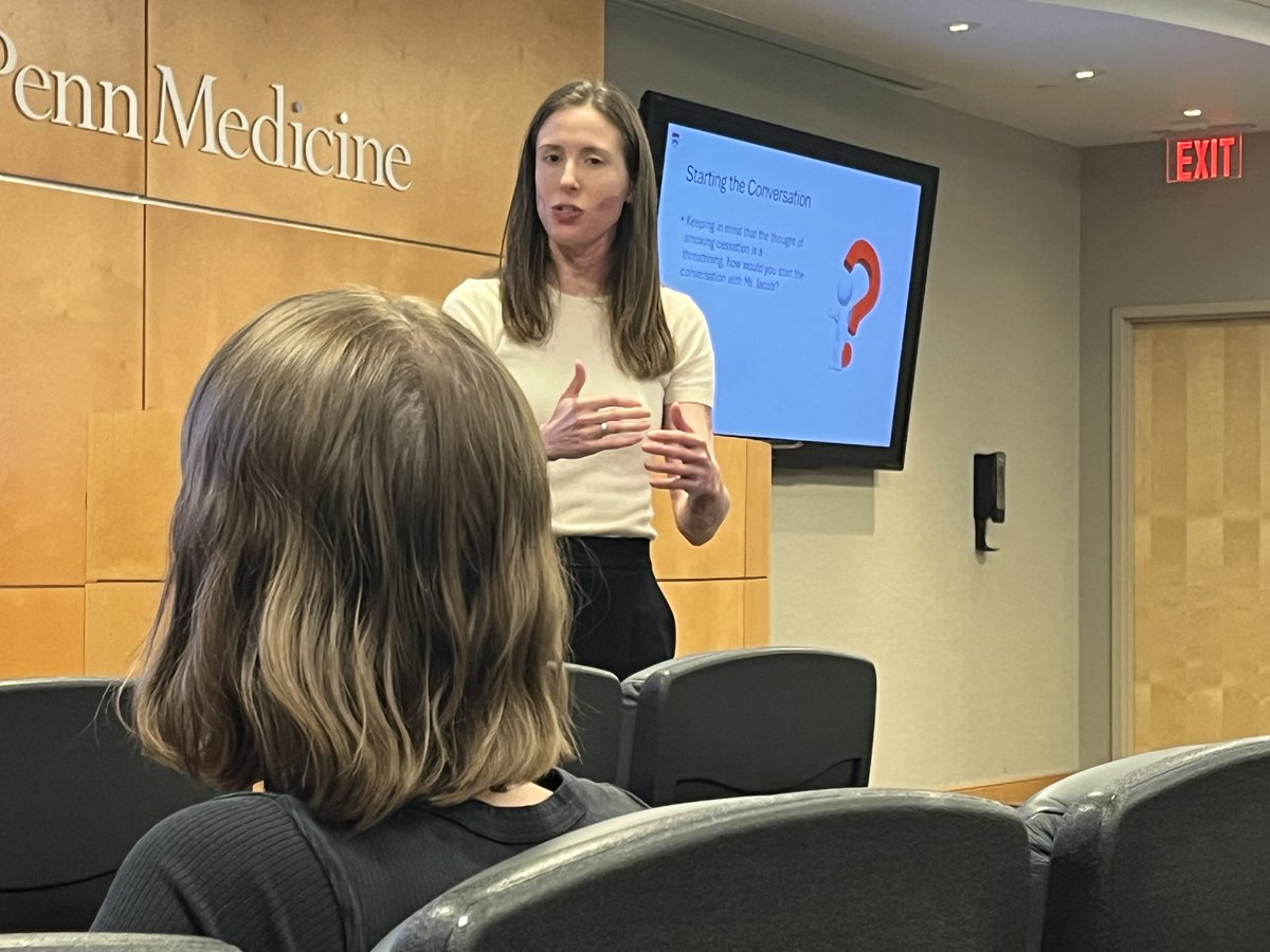 PENN STOP (@pennmedtobacco) on Twitter photo Congrats to senior <a href="/PennPulmonary/">PennPulmonaryFellowship</a> fellow Mary Barrosse-Antle who, working with <a href="/PM_Innovation/">Penn Med Transformation & Innovation</a> Project IMPaCT leaders and <a href="/PennMedicine/">Penn Medicine</a>, delivered a fantastic patient-focused program to help CHWs talk about tobacco dependence treatment. Creating change one neighborhood at a time. Congrats to senior <a href="/PennPulmonary/">PennPulmonaryFellowship</a> fellow Mary Barrosse-Antle who, working with <a href="/PM_Innovation/">Penn Med Transformation & Innovation</a> Project IMPaCT leaders and <a href="/PennMedicine/">Penn Medicine</a>, delivered a fantastic patient-focused program to help CHWs talk about tobacco dependence treatment. Creating change one neighborhood at a time.