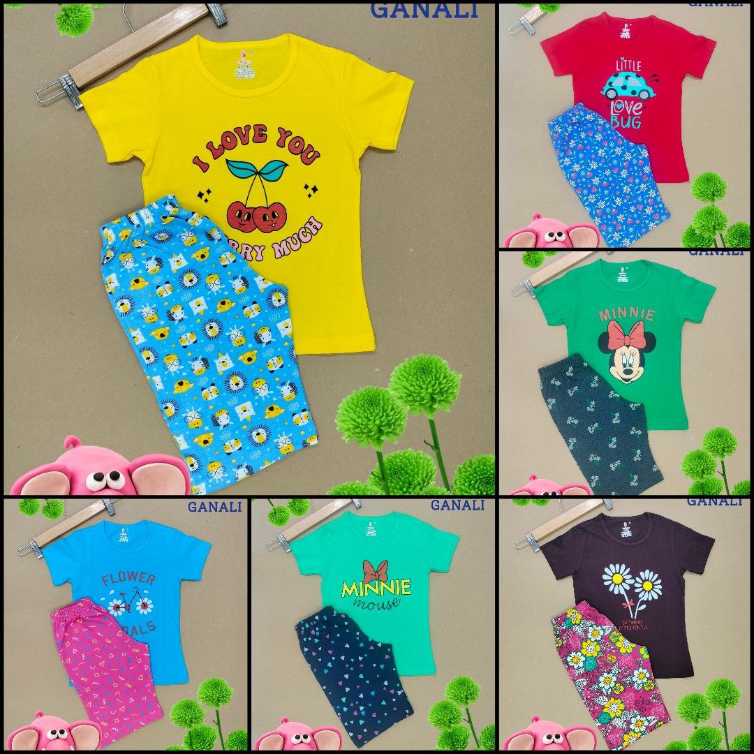 kids t shirt capri set  
wholesale only