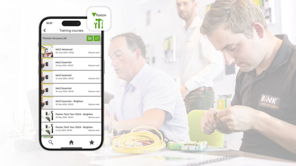 You can now sign up for our free installer training via the Paxton Installer app. 

We offer free installer training on Net2, our networked access control system, and 
Paxton10, our access control and video management system.

Find out more: 
buff.ly/3Vgq8sc