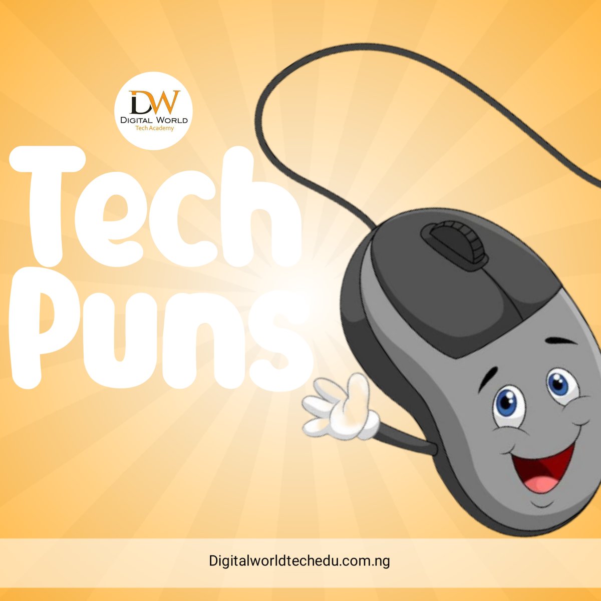 DigitalWorld_Ac's tweet photo. 💬 Tech puns incoming! warning: May contain high levels of cringe-worthy tech puns. Proceed with caution (or laughter).
Which one sparks your circuits? Let me know yours in the comments!
#TechHumor #ProgrammerHumo #PunnyTech #LetsGetTechnical #TechHumor #sorrynotsorry https://t.co/8eSwwCLliZ