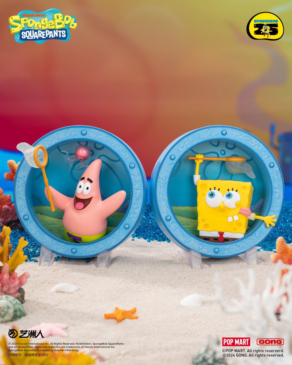 🆕 SpongeBob's Windowシリーズ スポンジ・ボブの家の窓を背景に、楽し