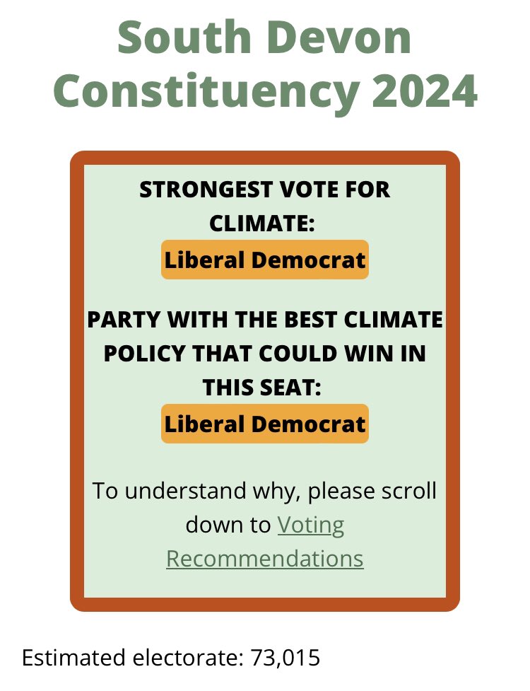 annacarton's tweet photo. @VoteClimateUK agree with @SDevonPrimary The #tacticalvote is #LibDems Vote for change. Vote tactically! Vote @CarolineVoaden https://t.co/66b80UkfYk