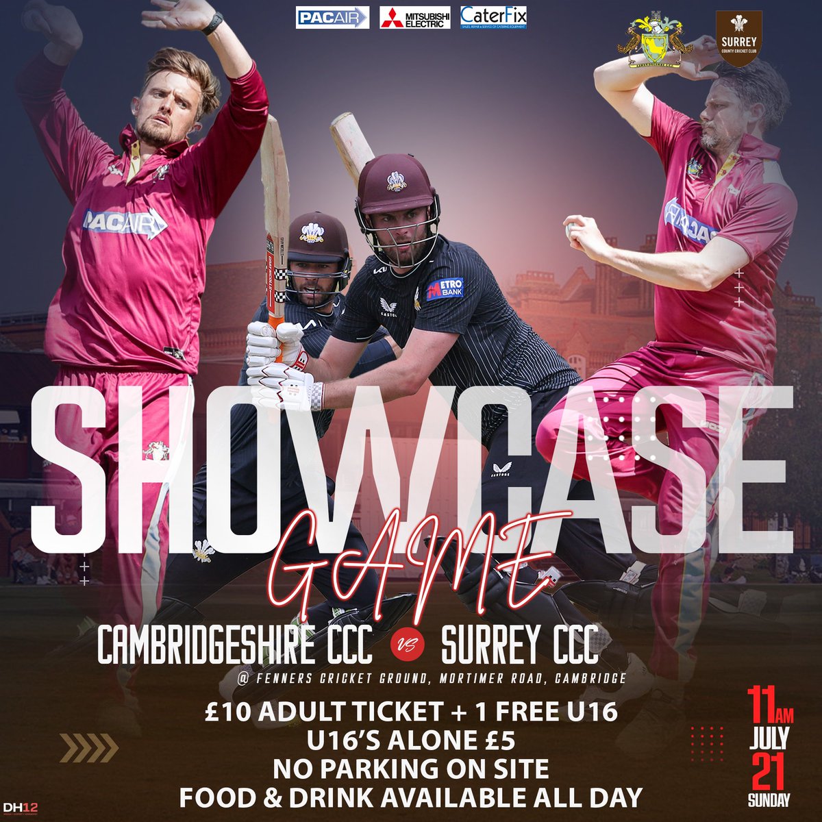 Cambridgeshire CCC (@cambs_ccc) on Twitter photo Showcase game 2024 - Cambs CCC vs <a href="/surreycricket/">Surrey Cricket</a>!
Click the link below to purchase your tickets!
eventbrite.co.uk/e/cambridgeshi…
£10 Adult Ticket + 1 free U16
U16 alone £5
#CambsCCC #CambridgeshireCountyCricketClub #SurreyCCC #Cricket <a href="/NCCA_uk/">NCCA (National Counties Cricket Association)</a> Showcase game 2024 - Cambs CCC vs <a href="/surreycricket/">Surrey Cricket</a>!
Click the link below to purchase your tickets!
eventbrite.co.uk/e/cambridgeshi…
£10 Adult Ticket + 1 free U16
U16 alone £5
#CambsCCC #CambridgeshireCountyCricketClub #SurreyCCC #Cricket <a href="/NCCA_uk/">NCCA (National Counties Cricket Association)</a>