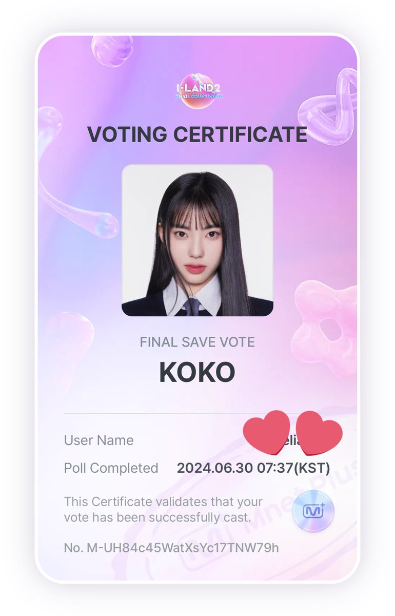 shuaiboluv's tweet photo. #FINALSAVEVOTE #KOKO #코코 please please please vote koko today💞 i NEEEEED her to debut im so scared #MnetIland2 https://t.co/qa5Pl0OGI0