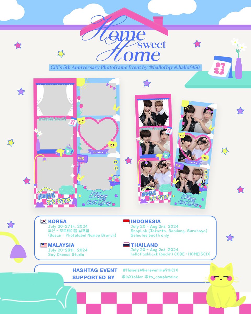 🏡 𝐡𝐨𝐦𝐞 𝐬𝐰𝐞𝐞𝐭 𝐡𝐨𝐦𝐞 ♡

✿ #CIX’s 5th Anniversary Photo Frame Event by <a href="/hallofbjy/">bjy gallery</a> ✿

📍🇰🇷 KOREA / 🇮🇩 INDONESIA / 🇹🇭 THAILAND / 🇲🇾 MALAYSIA 

⟡ 𝙙𝙚𝙩𝙖𝙞𝙡𝙨 𝙤𝙣 𝙩𝙝𝙧𝙚𝙖𝙙 𝙗𝙚𝙡𝙤𝙬

📸#HomeIsWhereverImWithCIX 

#씨아이엑스 #BX #승훈 #배진영 #용희 #현석