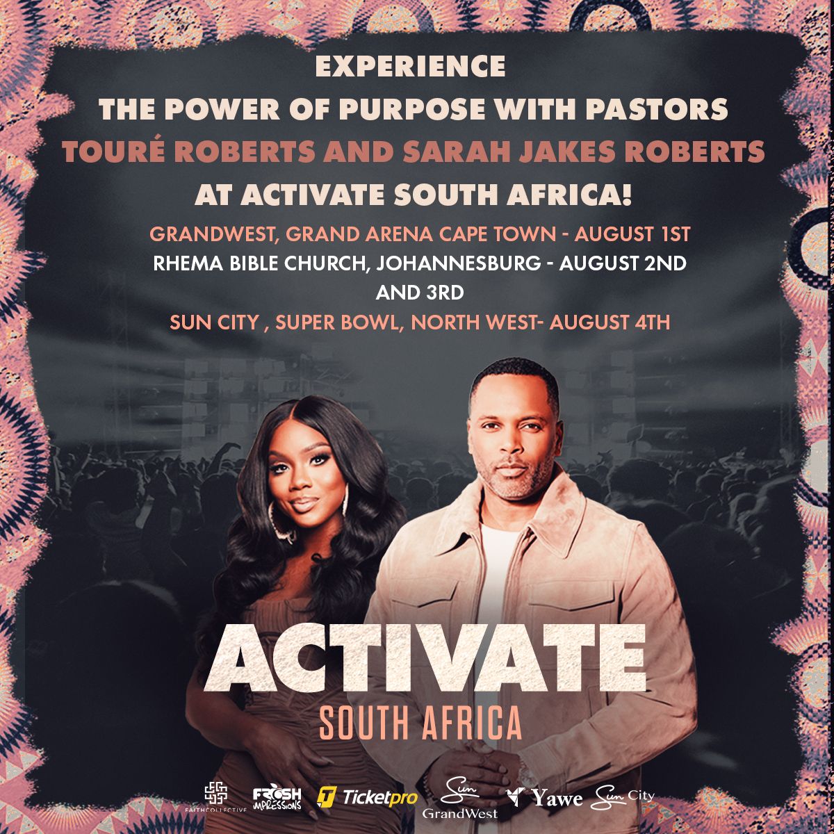 _GCWN's tweet image. Tour Dates:
📍1st August: Cape Town, Grand West Arena
📍2nd August: @sun_grandwest
📍3rd August: @rhema_sa
📍4th August: @suncityresortsa 

🎫 Buy your ticket now @ticketproza: ticketpros.co.za/portal/web/ind…

Brought to you by @freshimpressions and @yawe_za