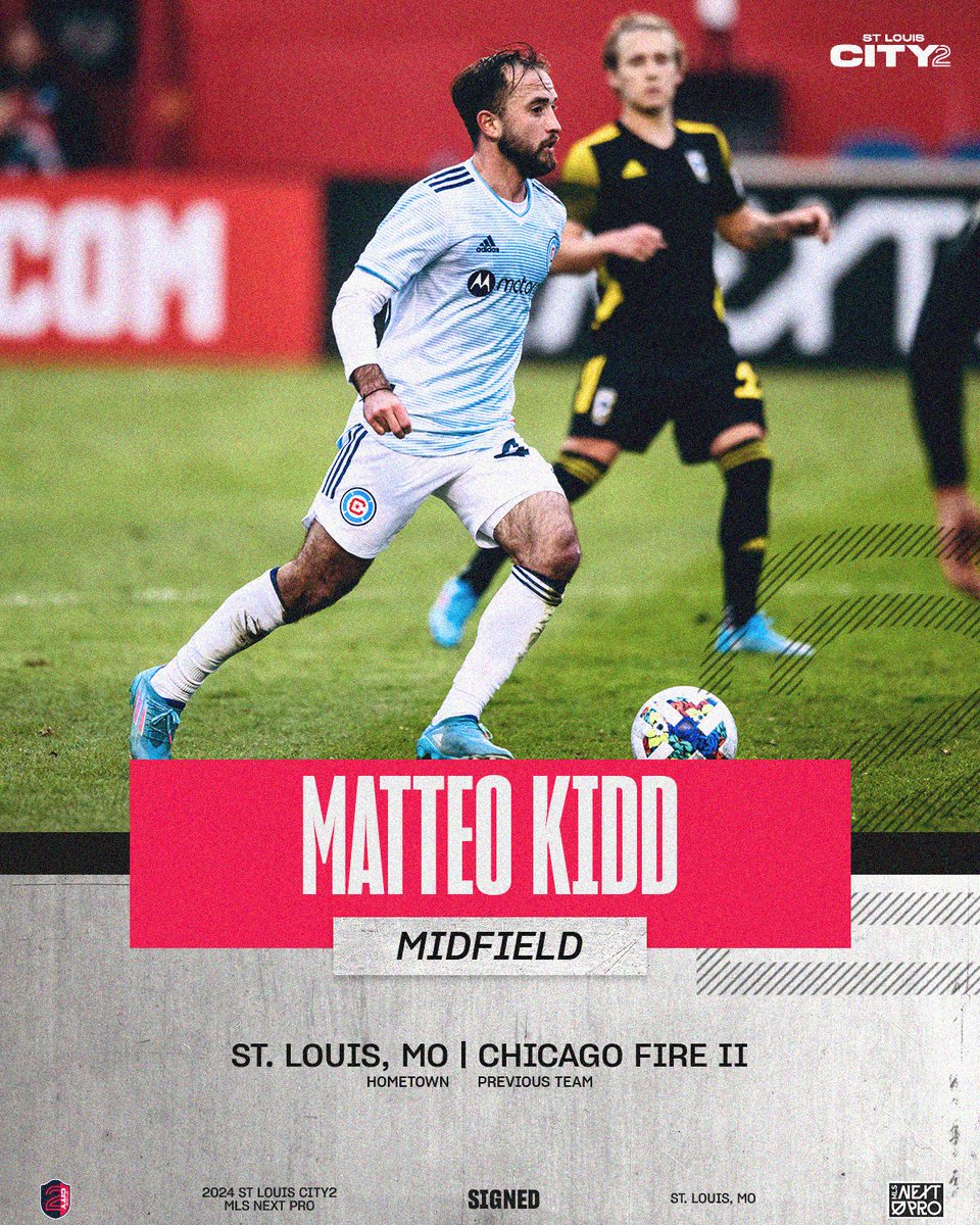 St Louis CITY2 (@stlcity2) on Twitter photo Welcome home, Boyz! 👋
CITY2 has signed forward Lucas Demitra & midfielder Matteo Kidd to <a href="/MLSNEXTPRO/">MLS NEXT Pro</a> contracts.
🔗 stlcitysc.com/news/st-louis-… Welcome home, Boyz! 👋
CITY2 has signed forward Lucas Demitra & midfielder Matteo Kidd to <a href="/MLSNEXTPRO/">MLS NEXT Pro</a> contracts.
🔗 stlcitysc.com/news/st-louis-…