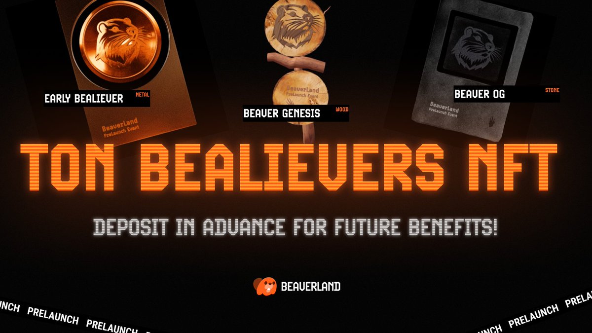beaverland_io's tweet photo. Are you a true Bealiever? π¦«π
- Early Bealiever NFT
- Beaver OG NFT
- Beaver Genesis NFT
Deposit USDT to unlock these exclusive NFTs and secure your future perks π https://t.co/6m0KdA8V3Y
#BeaverLand #TON https://t.co/d9sjs224p3