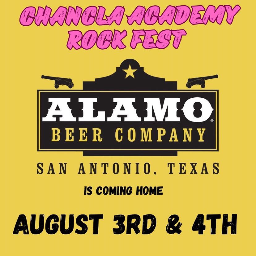 Due to popular demand, the 2nd annual Chancla Academy’s Rock Fest will be undergoing a couple of changes! The festival will now be two days &amp; it will be held at the <a href="/AlamoBeerCo/">Alamo Beer Co.</a> in SA! See you in a month 🙌

#HotelDiplomats #weareallhoteldiplomats