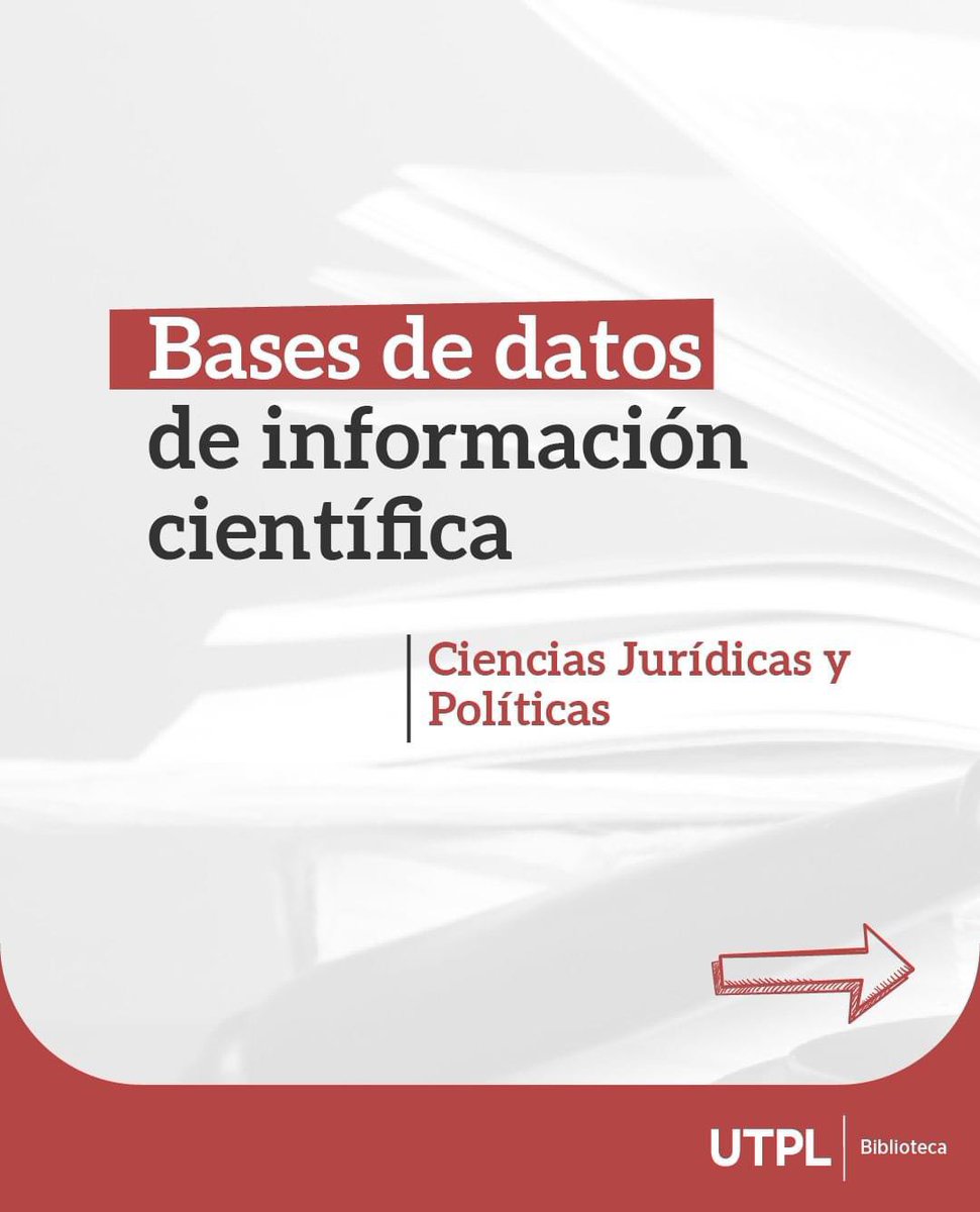 BibliotecaUTPL's tweet photo. ¿Buscas artículos para investigaciones en Ciencias Jurídicas y Políticas?👨‍⚖️👩‍⚖️

Explora las plataformas ⚖️ CepWeb y Vlex para encontrar contenido sobre legislación, reformas, jurisprudencia y más temas aquí: https://t.co/T12DxMW3XN

¡Somos parte de tu aprendizaje! 📄 https://t.co/TJwgrwH4mp