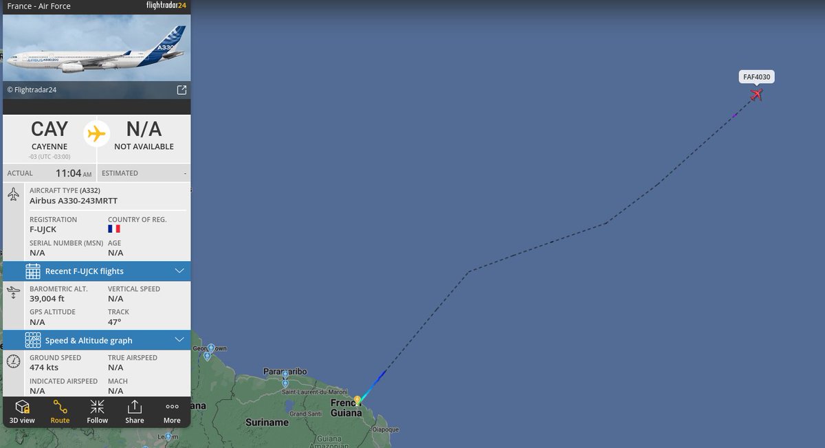 GeraldSeydoux's tweet image. 👀 Here we go again! The 🇫🇷 #a330 MRTT @Armee_de_lair  on his way home!