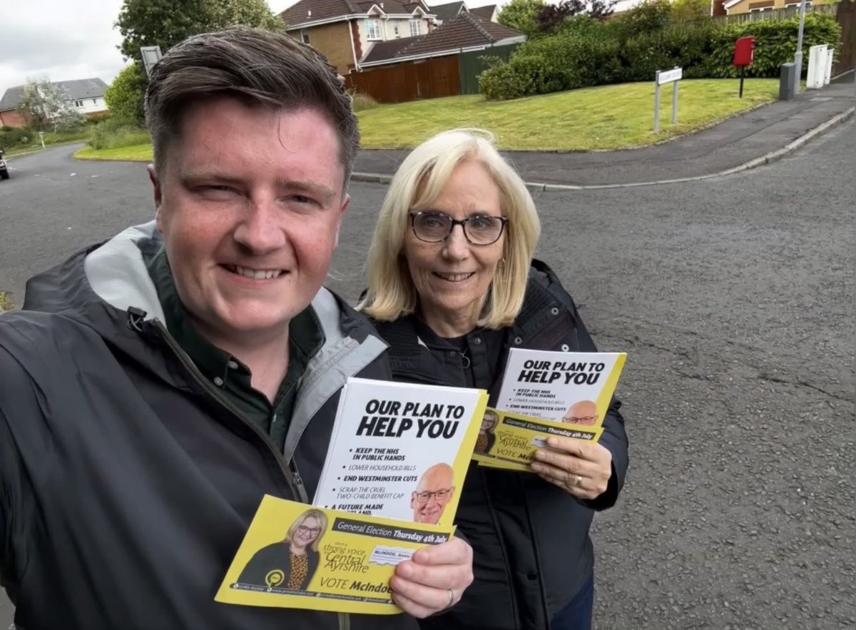 ShaunMacaulay's tweet image. 🗳️ Central Ayrshire @theSNP team are working hard to elect our excellent candidate @Annie4Ayrshire 

Vote SNP for Scotland on 4th July🏴󠁧󠁢󠁳󠁣󠁴󠁿 #voteSNP #ActiveSNP