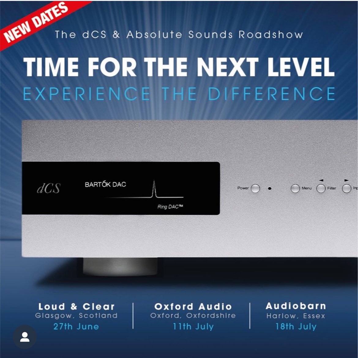 Oxford Audio Consultants (@oxfordaudio) on Twitter photo THE dCS & ABSOLUTE SOUNDS ROADSHOW-THURSDAY 11TH JULY. 🎵🔊🍷
Spaces are filling up fast make sure you email us before July the 11th to get a space booked in!
Email us directly at: shop@oxfordaudio.co.uk
<a href="/dCSonlythemusic/">dCS Audio</a> <a href="/Absolute_Sounds/">Absolute Sounds</a>
#oxfordaudioconsultants THE dCS & ABSOLUTE SOUNDS ROADSHOW-THURSDAY 11TH JULY. 🎵🔊🍷
Spaces are filling up fast make sure you email us before July the 11th to get a space booked in!
Email us directly at: shop@oxfordaudio.co.uk
<a href="/dCSonlythemusic/">dCS Audio</a> <a href="/Absolute_Sounds/">Absolute Sounds</a>
#oxfordaudioconsultants