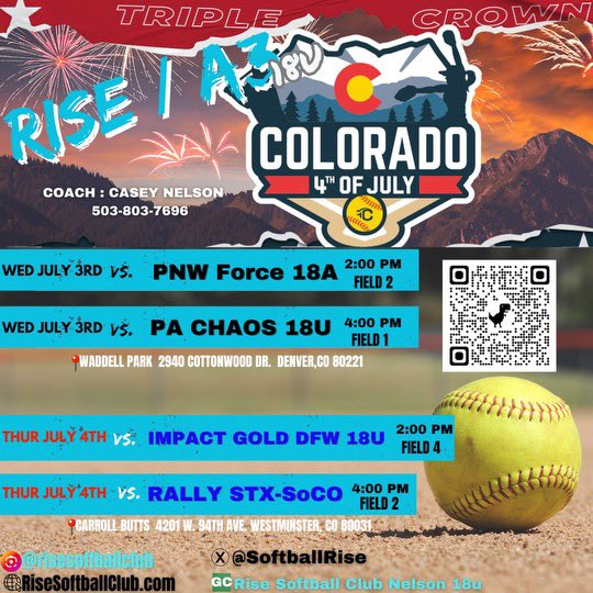 Maddy_saga08's tweet image. made it to the next round 💪😊
I’ll be playing in the All American game today at 8PM field 1, 3rd base dugout.
Thanks to the coaches who coached me yesterday and provided tips for improvement 🙏❤️🥎 🥎🥎🥎
@COSparkFire #IplayTCS #cosparkfire