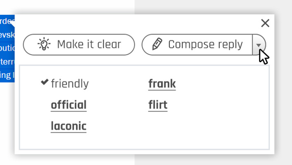 Autentik_AI's tweet photo. Different versions of our solutions actually included tone of voice and custom context. However, after tests with a real audience, we decided to skip these features to make the product more straightforward. When we say that our goal is not to substitute your own voice, we mean that we aid with small talk and ritualistic phrases, but not with meaningful conversations. Our audience says that the tool is really helpful.