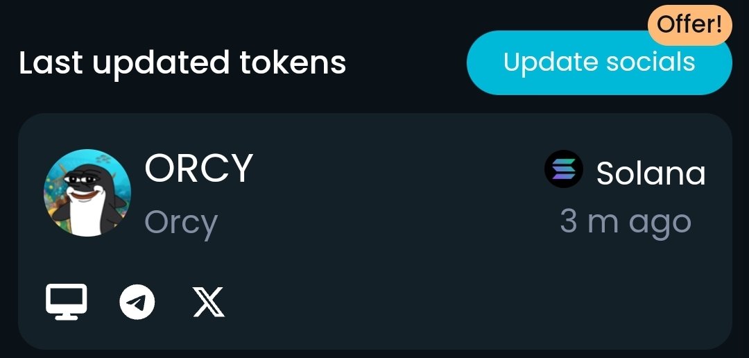 UpThicc's tweet photo. $ORCY | @OrcySolana dev updated DEXTOOLS without posting or making a big deal about it🤔

something about this token keeps screaming DIFFERENT to me🐳

did I finally ape into a blue chip #solana #memecoin early? lol

#crypto #cryptocurrency #orcy $SOL

https://t.co/MsAVevb2ss https://t.co/SbLmJPJhaW