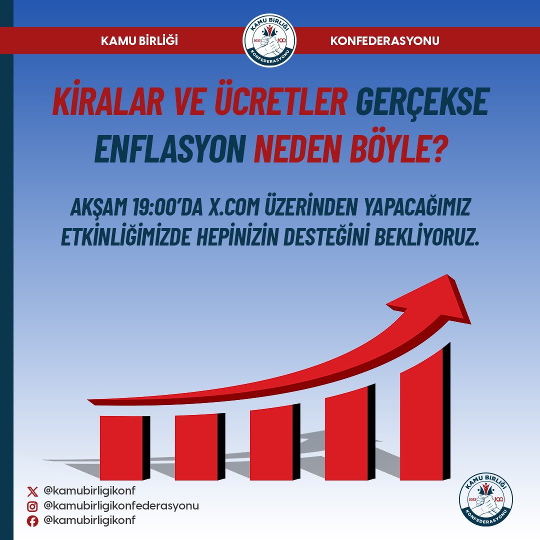 Enflasyon yüzde 24 olarak açıklandı, biz memurların yüzde 19.31 zam alacak olması yetkili konfederasyonun bizlere attığı son gol olarak tarihe geçti! 
Bu durum memurların ekonomik sıkıntılarını daha da arttıracak. Gerçek zam oranları ne zaman hakkımız olacak? #EnflasyonunMemuru