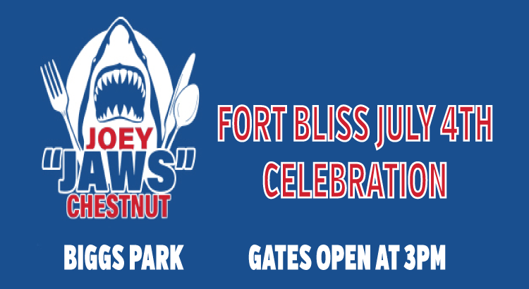 Fort Bliss MWR (@blissmwr) on Twitter photo Do you have questions for <a href="/joeyjaws/">Joey Chestnut</a>? Submit them here: bliss.armymwr.com/programs/speciā¦
<a href="/joeyjaws/">Joey Chestnut</a> will answer them July 4 at Pop goes the Fort! Do you have questions for <a href="/joeyjaws/">Joey Chestnut</a>? Submit them here: bliss.armymwr.com/programs/speciā¦
<a href="/joeyjaws/">Joey Chestnut</a> will answer them July 4 at Pop goes the Fort!