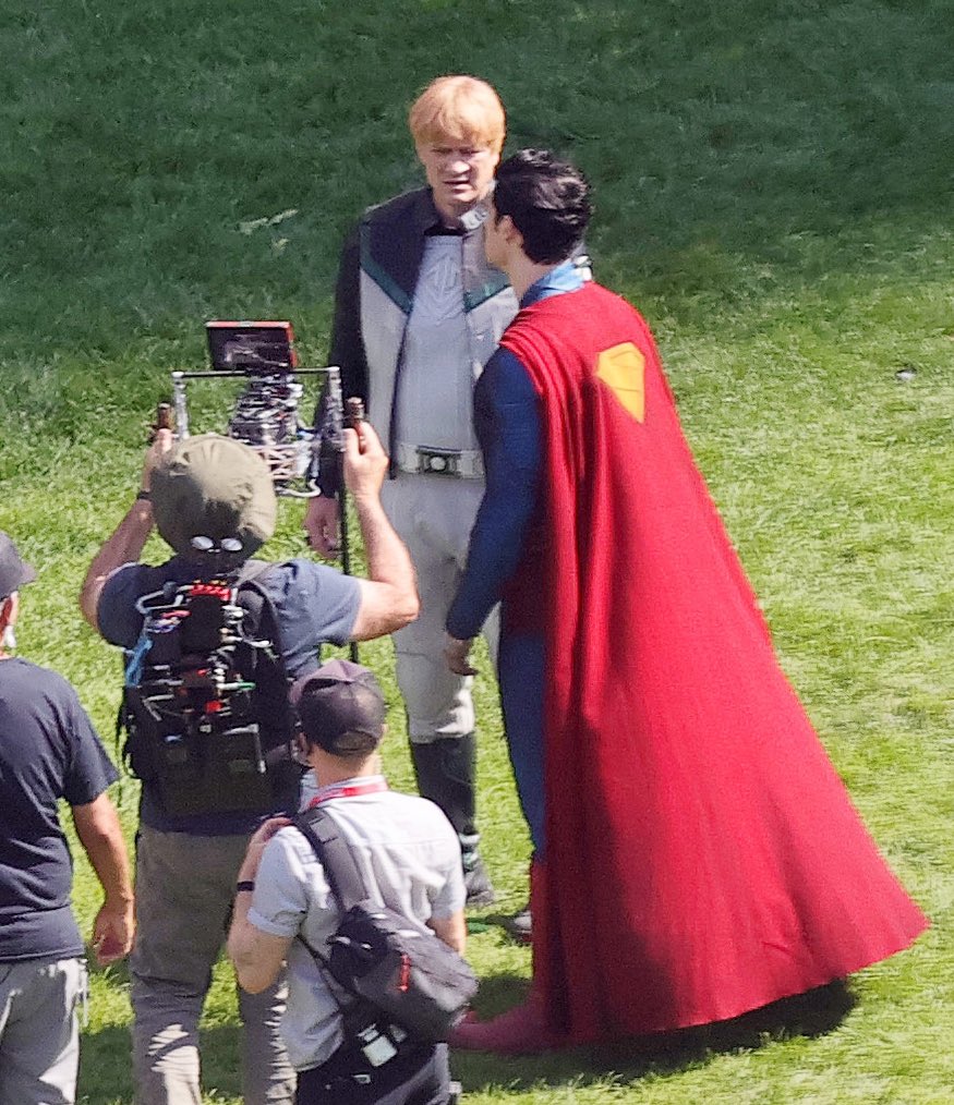 Not from the #Lanterns show but our first look at a Green Lantern in the new DCU - here's Nathan Fillion as Guy Gardner in James Gunn's #Superman!