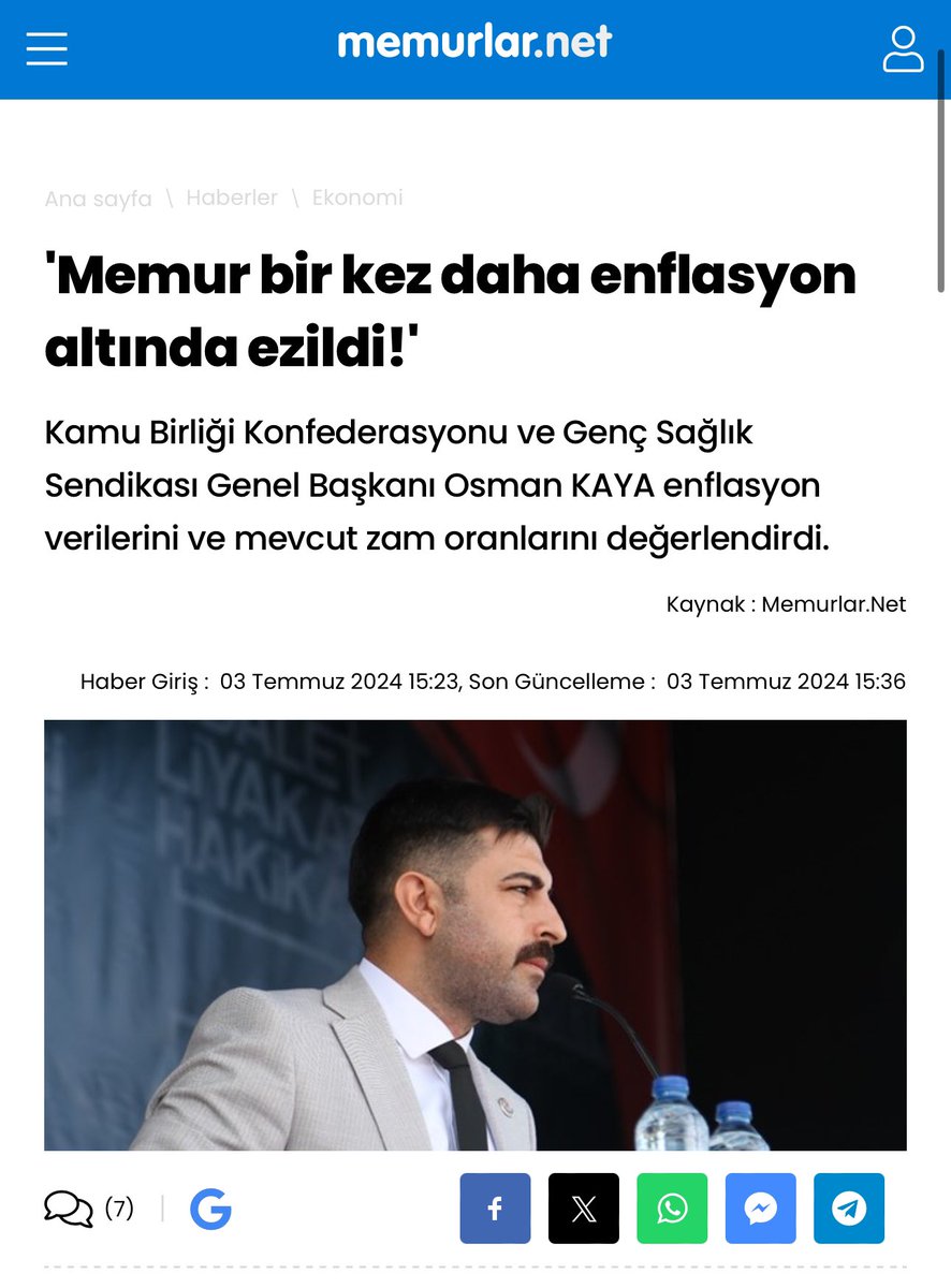 Yetkili ama ETKİSİZ konfederasyonlar yüzünden "Memur bir kez daha #enflasyon altında ezildi"
#EnflasyonunMemuru 
<a href="/osmkya06/">Osman KAYA</a>
<a href="/Tuncay_Cengiz_/">Tuncay CENGİZ</a>
@kamubirligikonf