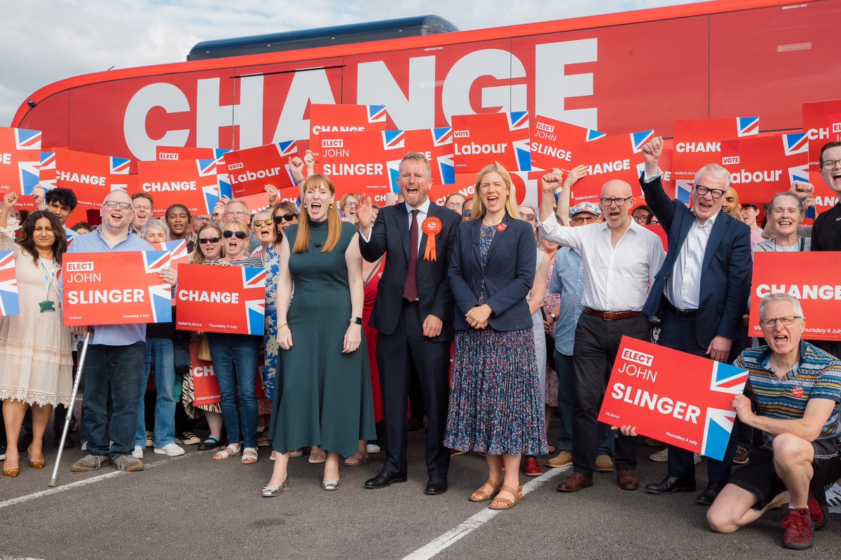 Angela Rayner (@angelarayner) on Twitter photo Rugby has a superb Labour candidate in <a href="/JohnSlinger/">John Slinger MP</a>
Vote for change. Vote Labour tomorrow. πΉ Rugby has a superb Labour candidate in <a href="/JohnSlinger/">John Slinger MP</a>
Vote for change. Vote Labour tomorrow. πΉ