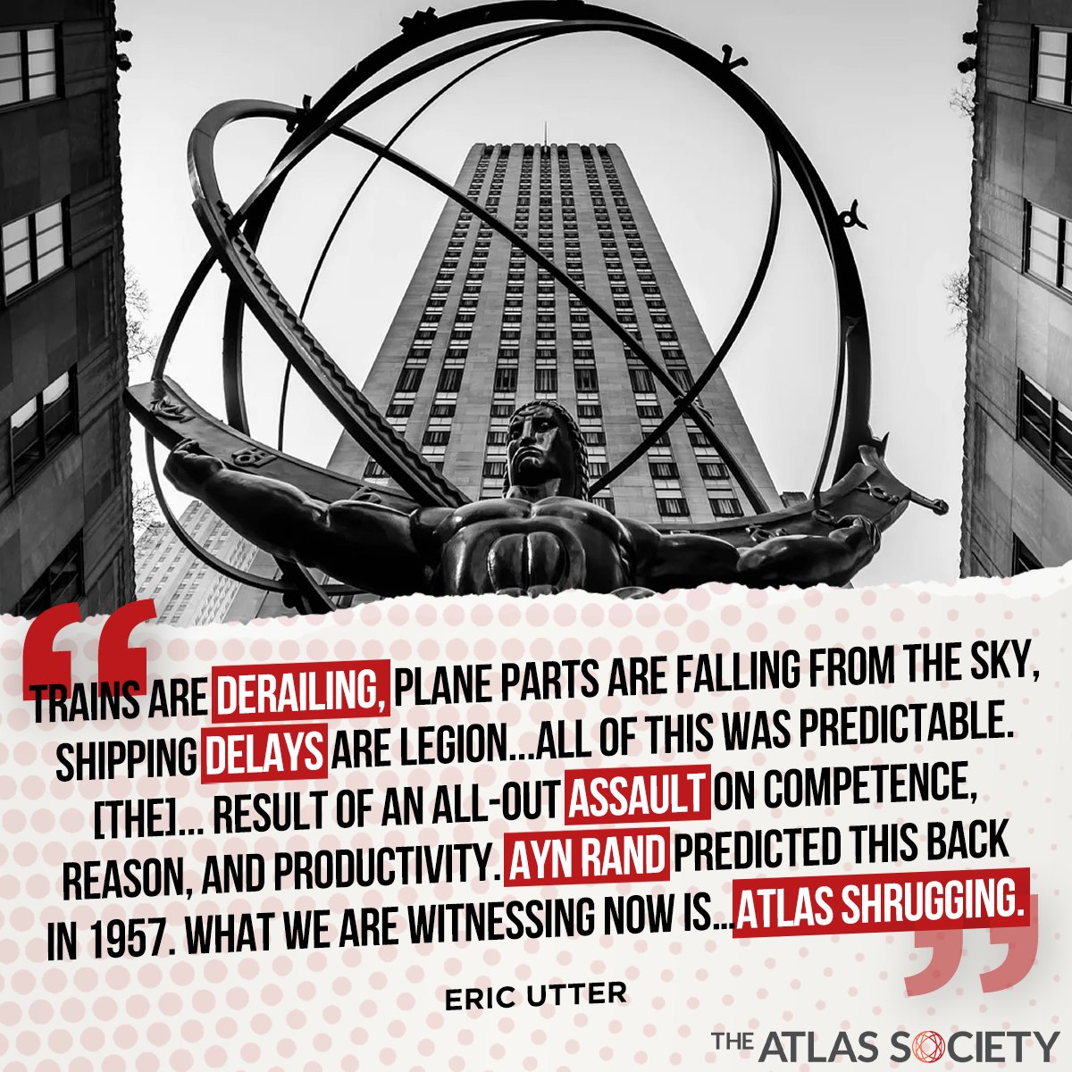 TheAtlasSociety's tweet image. Ayn Rand literally warned us about this. #AtlasShrugged #AynRand  youtube.com/watch?v=NUn6JJ…