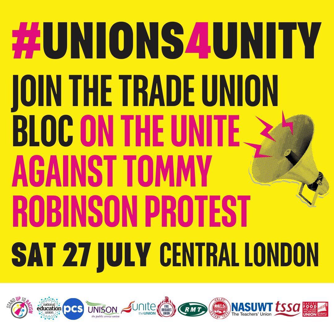 Tower Hamlets Trades Council (@towerhamletstc) on Twitter photo This will still be an urgent issue for the labour movement, whatever happens tomorrow. We all need to "do our bit".
Please share & build.
Wondering why my union logo isn't on this <a href="/ucu/">UCU</a> ?
<a href="/AntiRacismDay/">Stand Up To Racism</a>
<a href="/robbins_glyn/">Glyn Robbins</a> This will still be an urgent issue for the labour movement, whatever happens tomorrow. We all need to "do our bit".
Please share & build.
Wondering why my union logo isn't on this <a href="/ucu/">UCU</a> ?
<a href="/AntiRacismDay/">Stand Up To Racism</a>
<a href="/robbins_glyn/">Glyn Robbins</a>