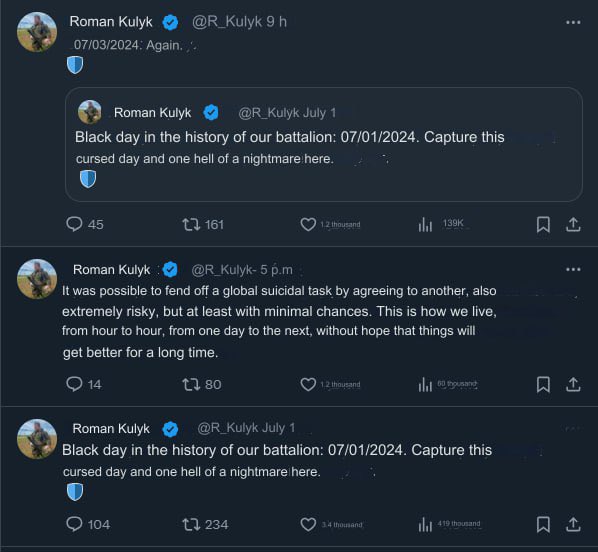 Redcoukr_'s tweet image. Друзі. Дуже прошу розголосу. В нас зараз є велика проблема з 206 бат. Його стирають в порошок. 

Дуже багато 200 і 300. Крутих бійців закидають на мʼясо. Мені дзвонили мої побратими які бояться піднімати кіпіш.

Дуже прошу розповсюдження. Бойовий бат, який третій рік на…