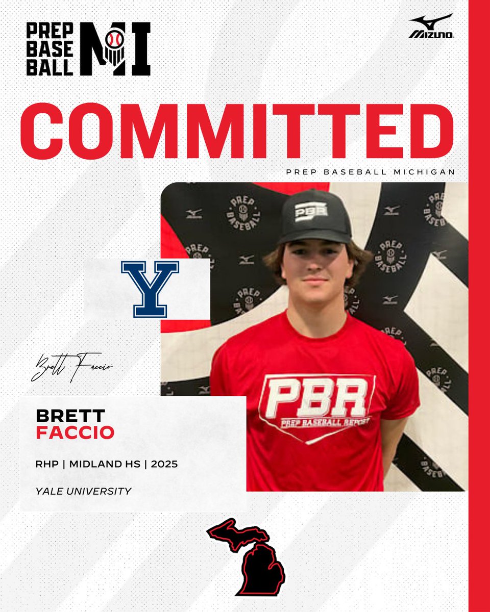 Congrats to 2025 <a href="/BrettFaccio/">Brett Faccio</a> on his commitment to Yale University 

Had a .95 ERA striking out 98 in 58.2 IP this spring running FB up to 91 🔥

👤 loom.ly/YDSjJ2I