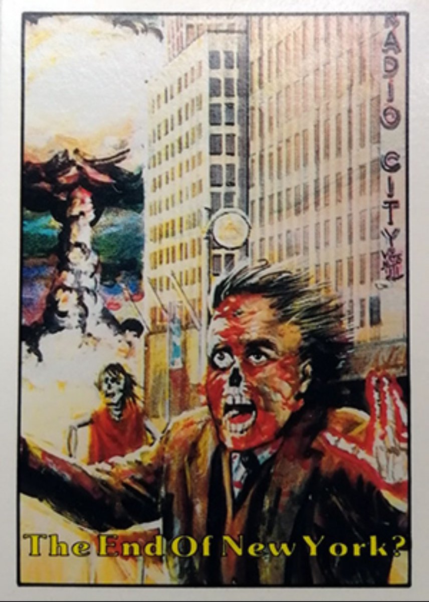 ScarredForLife2's tweet photo. TERRORIST ATTACK trading cards (1987) were wild! https://t.co/nXyevoN63K