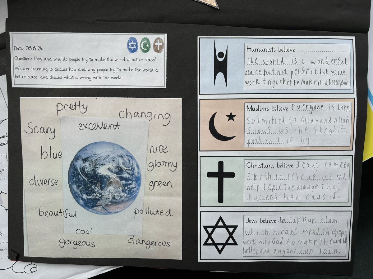 WhitewaysY3's tweet photo. This term in RE Y3 have been looking at a variety of beliefs and religions to answer the question “how and why do people try and make the world a better place?” We have had some fantastic discussions over the past 4 lessons, and celebrated the differences of each view. https://t.co/97DtdapmOm