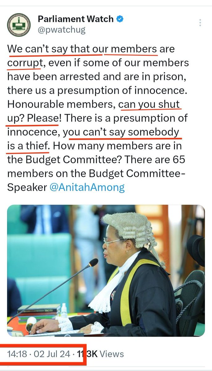 stellah_african's tweet photo. Speak @AnitahAmong and Mr @MathiasMpuuga Both paying and receiving a bribe are offences. #March2Parliament #EndCorruptionInUganda https://t.co/TzjEEzQrSP