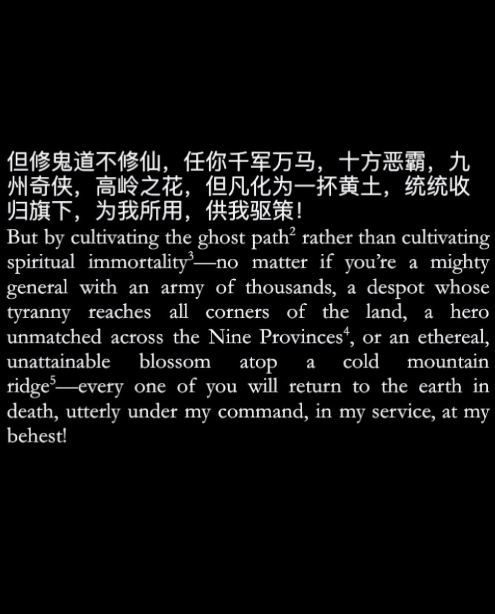 dearestwangxian's tweet photo. I'm obsessed with the way wwx power was described by mxtx on mdzs synopsis “no matter who you are when you're alive, a mighty general, a tyrant, unmatched hero. every one of you will return to earth in death, utterly under my command.” https://t.co/BDbqjZih80
