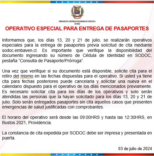 Embajada de Venezuela en Chile tweet media