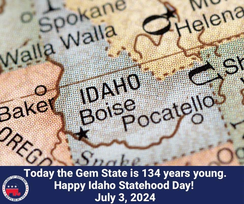 idgop21's tweet image. Happy Birthday Idaho!
#IdahoMe