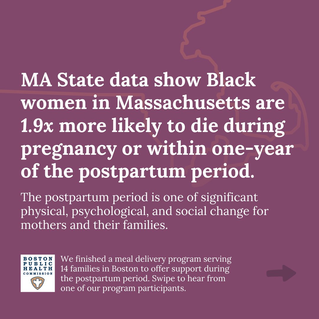 HealthyBoston's tweet photo. We support Boston parents before and after they give birth.

We partnered with @Lilcocoabeanco and @feastandfettle to offer a 10-week meal delivery and home visiting program for postpartum families to improve maternal and mental health outcomes among families of color. (1/2) https://t.co/l4NZG54n9t