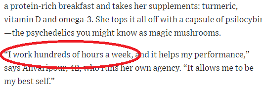 And that's on top of the psychotropic benefits