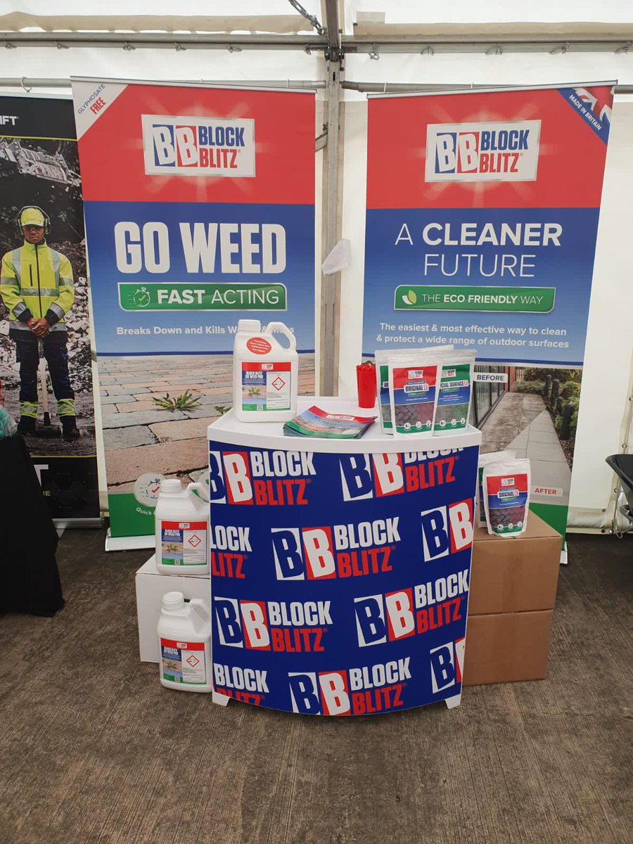 BlockBlitz's tweet image. Block Blitz are all set up and super excited to be at Tudors Trade Event for the next two days, come along to find out more @Tudor2364 #ecofriendly #cleaning