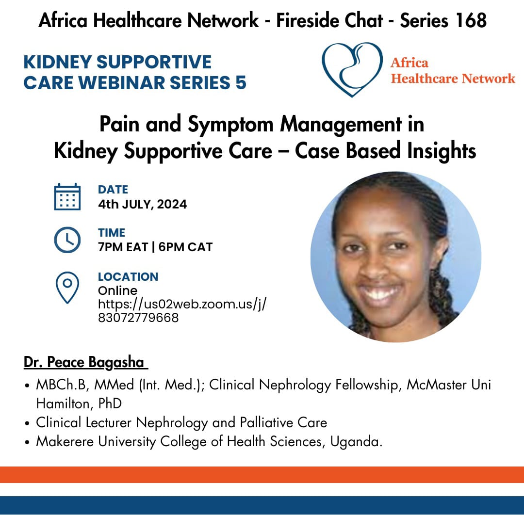 rkalyes1's tweet image. 🔥 This week is for pain management.
👉 Join us tomorrow for pain and symptom management in kidney care.
@Ug_kidneyf 
@PeaceBagasha 
@DrOribaDan 
@MulagoReferral 
@africa_dialysis